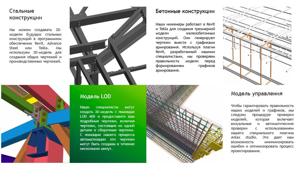 Технические решения, разработанные в BIM