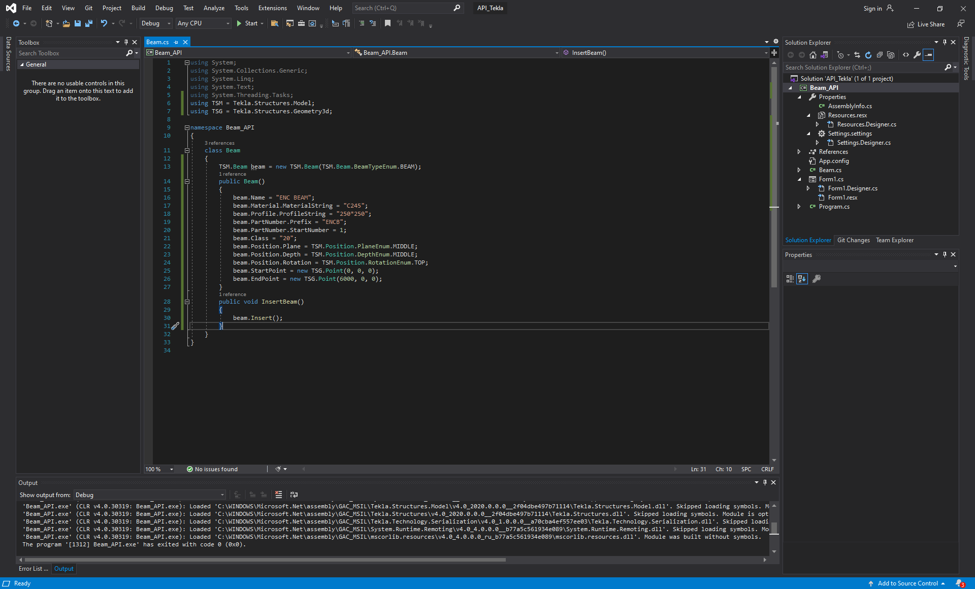 Приложения для Tekla Struсtures (Tekla Open API)